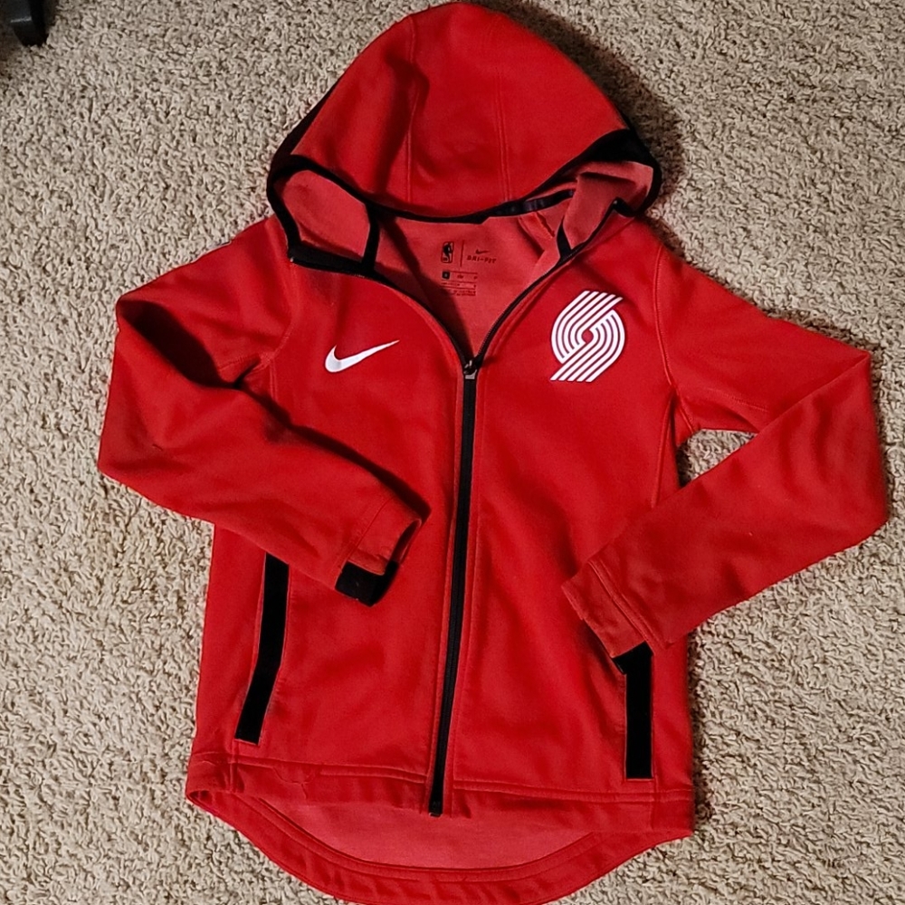 Kids nike dri-fit Portland Trail Blazers zip up